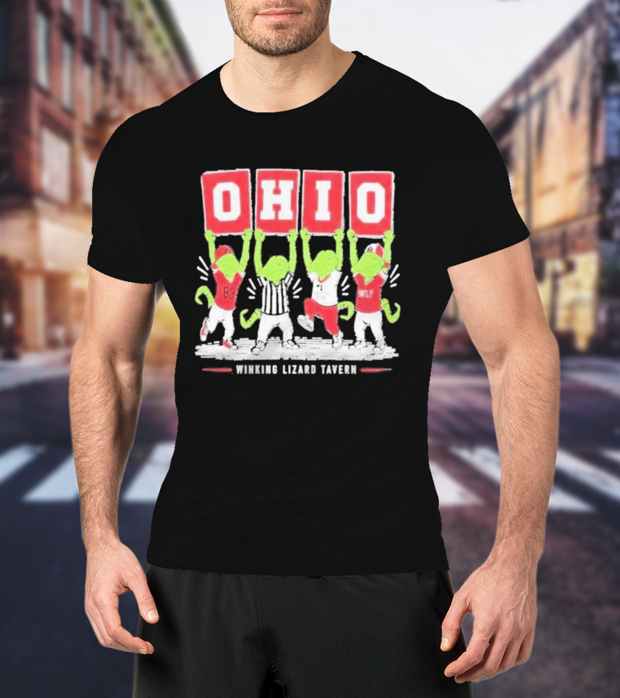 Ohio Winking Lizard Tavern Football Celebration T-Shirt