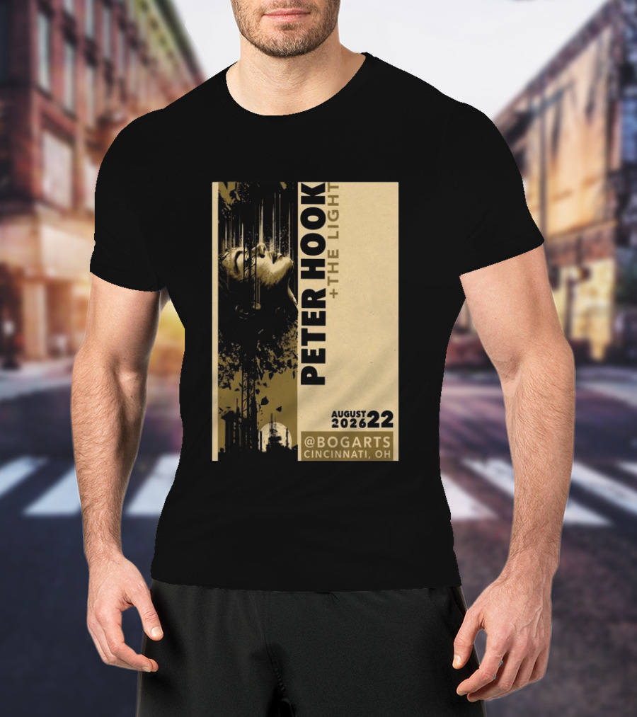 Peter Hook And The Light Live At Bogarts Cincinnati 2026 T-Shirt