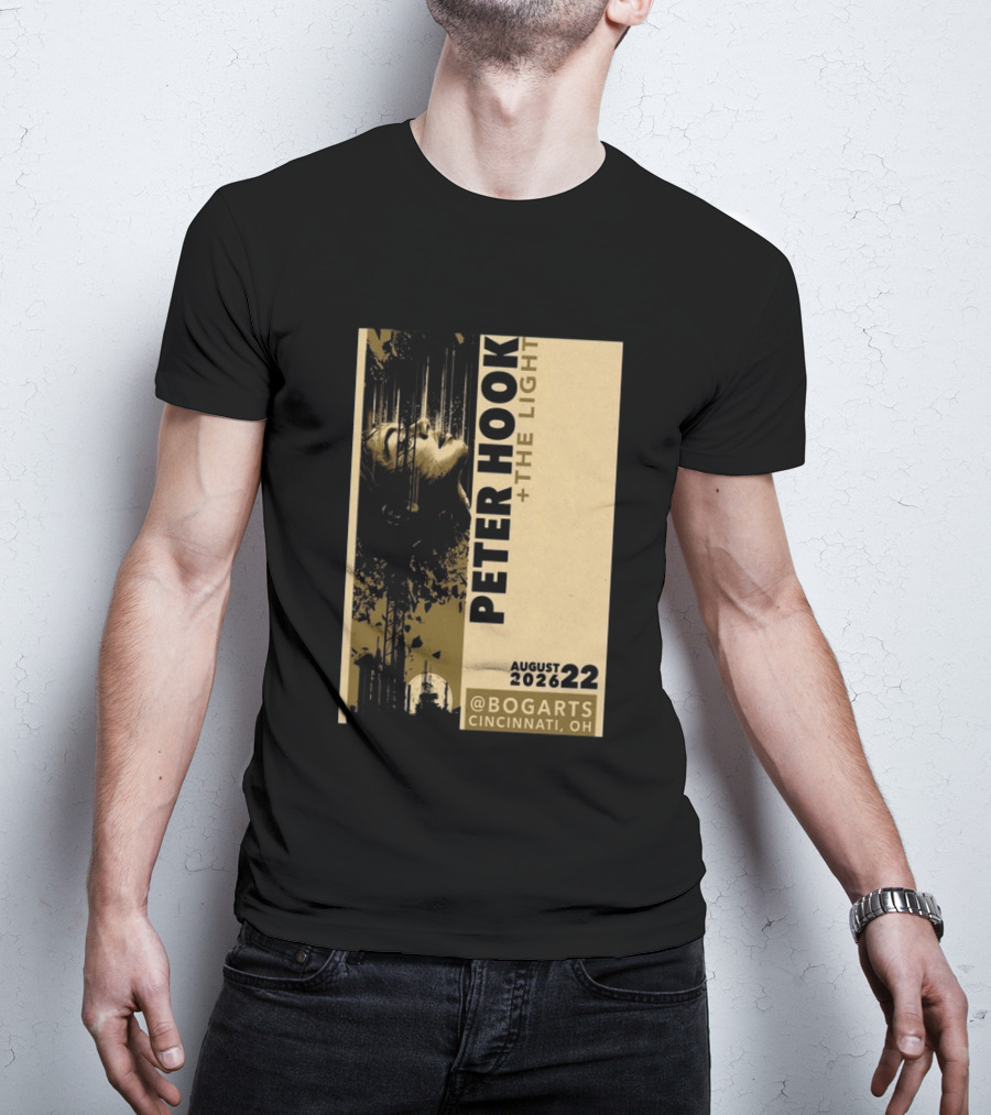 Peter Hook And The Light Live At Bogarts Cincinnati 2026 T-Shirt