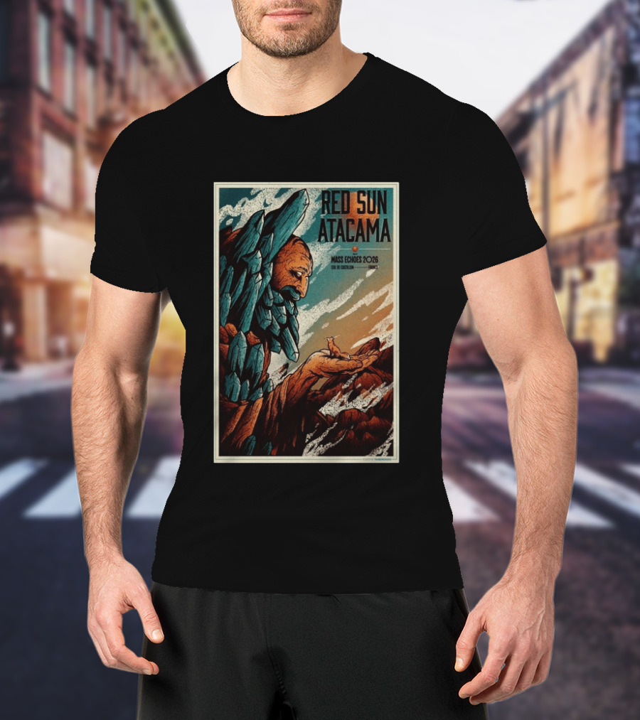 Red Sun Atacama Mass Echoes 2026 Col De Castillon Event T-Shirt