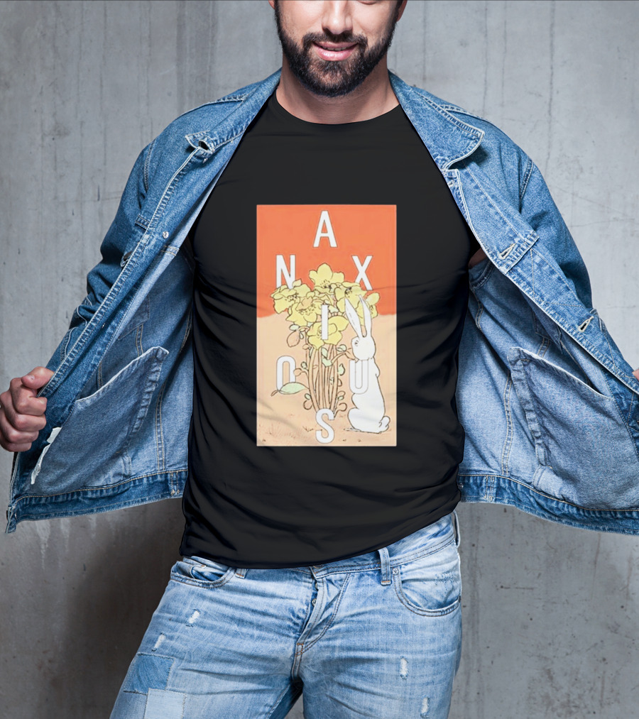 Anxious Tour 2026 Bouquet And Rabbit Summer Fall T-Shirt