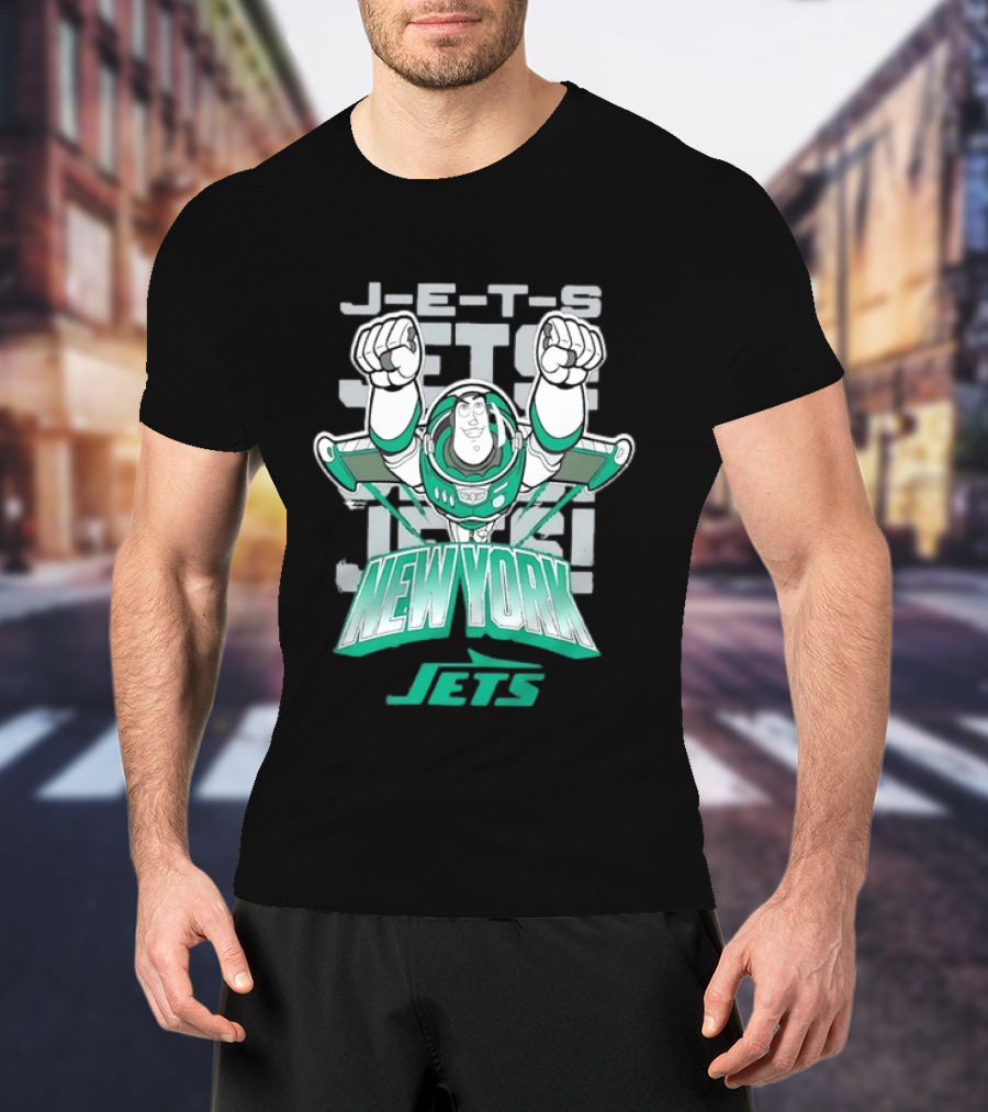 Buzz Lightyear New York J E S Football Team Fan T-Shirt