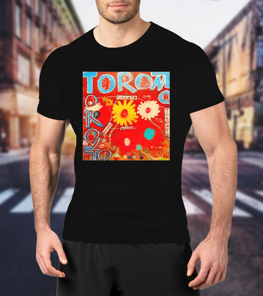 Toronto Floral By Ceare Painting Colorful Flowers T-Shirt