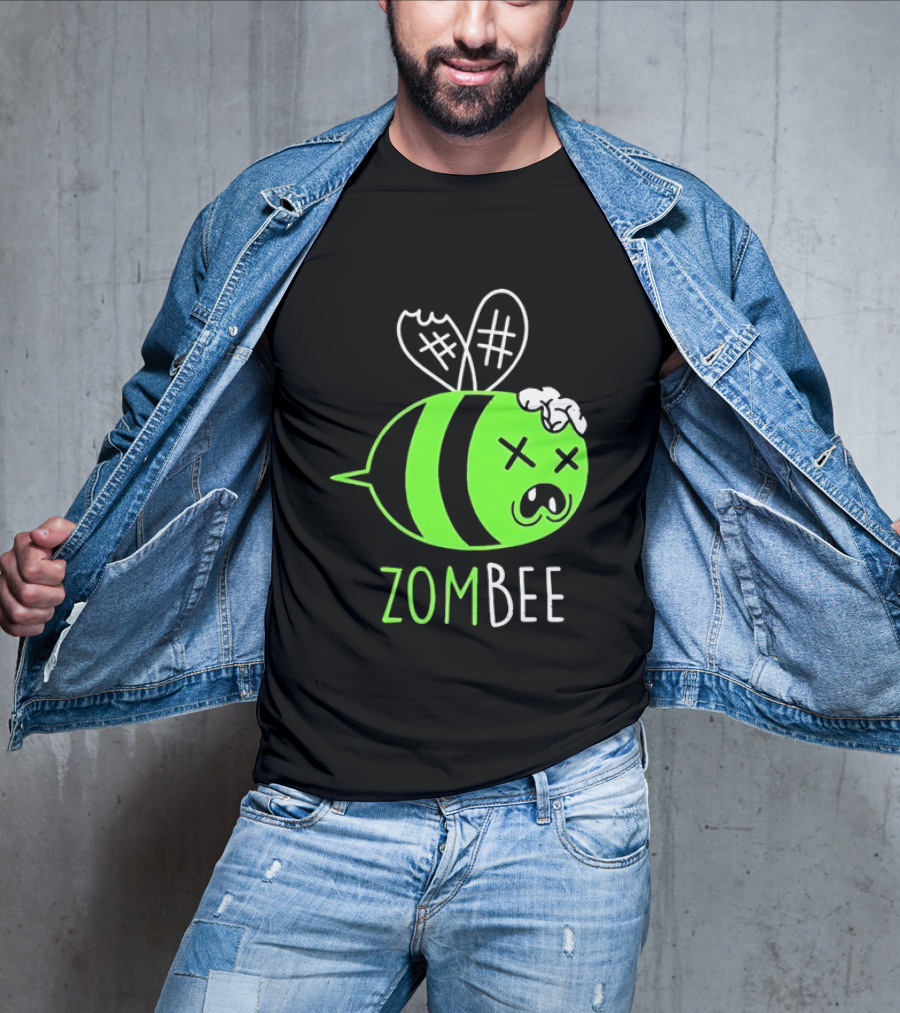 Zombee Brainy Undead Insect Horror Bee T-Shirt