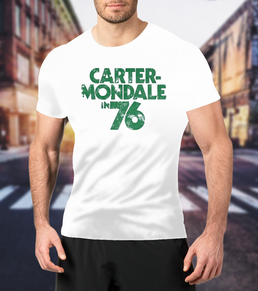 Carter Mondale In 76 Distressed Campaign T-Shirt