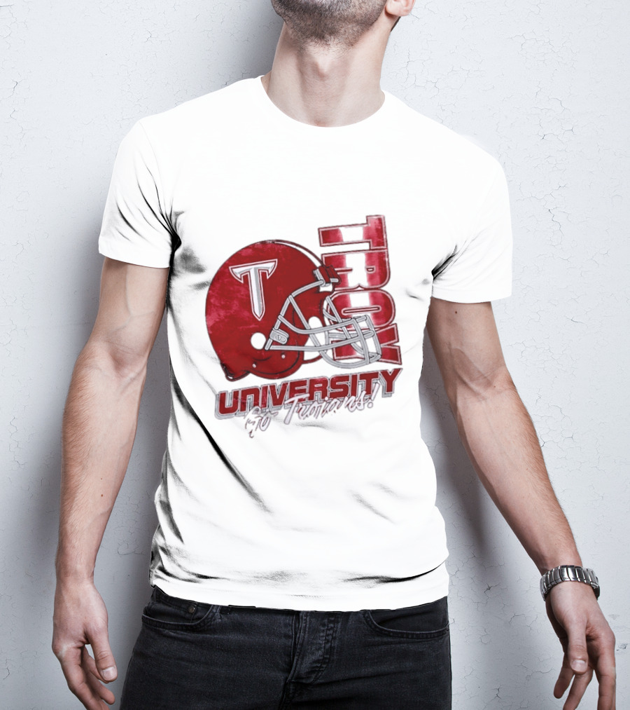Troy Trojans University Go Trojans Football Helmet T T-Shirt