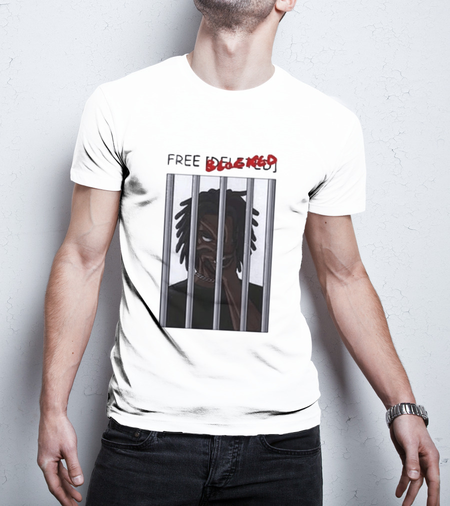 Free Blocked The Commissary Villain Dept Character Behind Bars T-Shirt