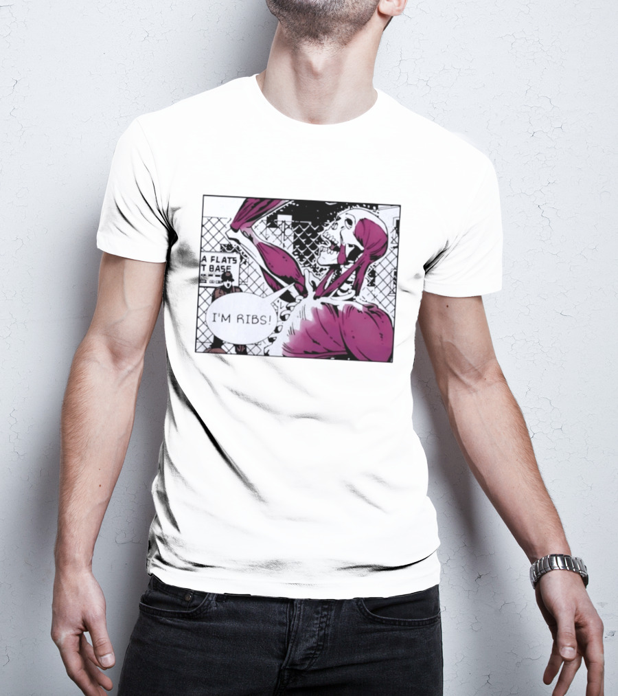 I'm Ribs Comic Panel Skeleton Pop Art Muscular Anatomy T-Shirt
