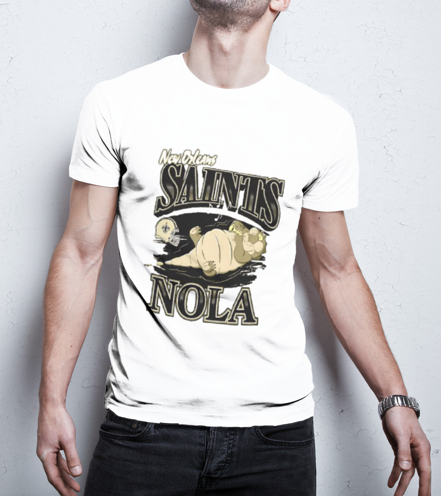 New Orleans Saints NOLA Disney Character Football T-Shirt