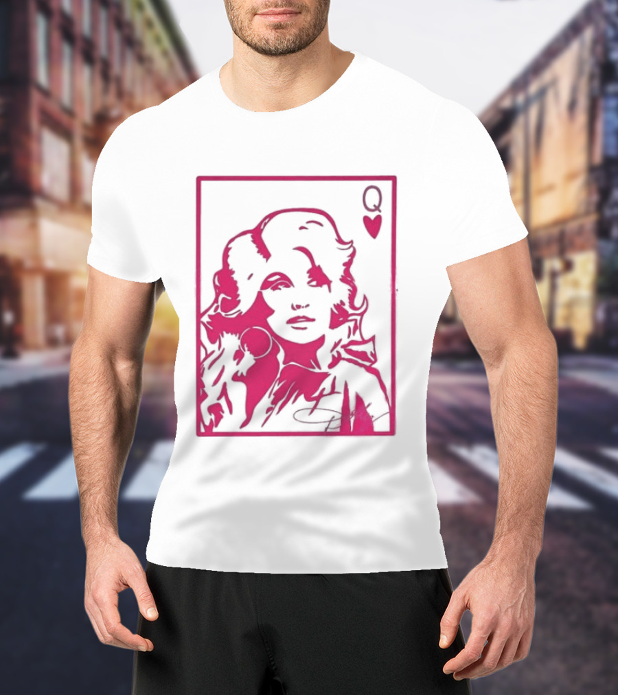 Dolly Parton Queen Of Hearts Playing Card Country Music T-Shirt
