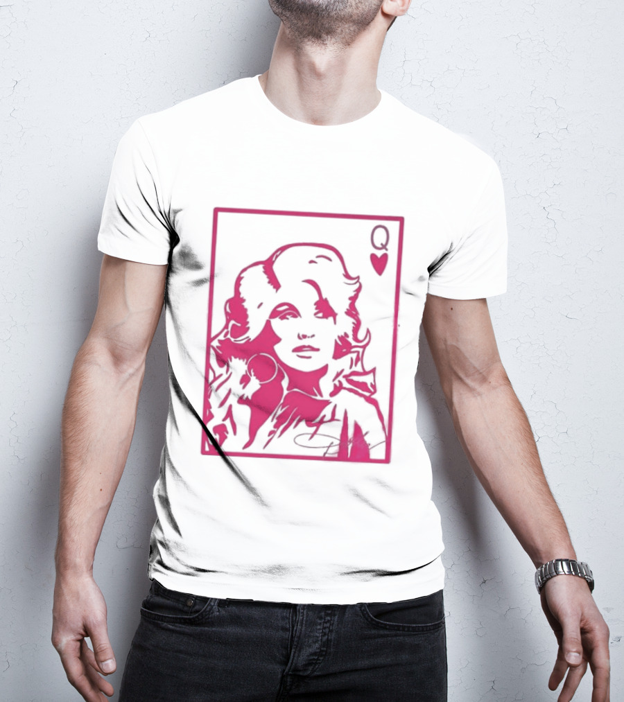 Dolly Parton Queen Of Hearts Playing Card Country Music T-Shirt