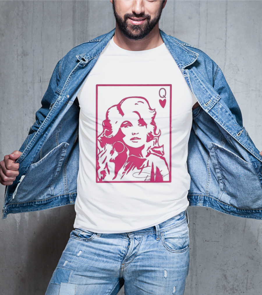 Dolly Parton Queen Of Hearts Playing Card Country Music T-Shirt