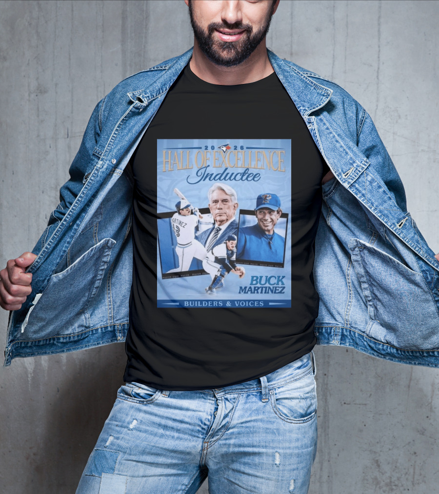 2026 Hall Of Excellence Inductee Buck Martinez Builders & Voices T-Shirt