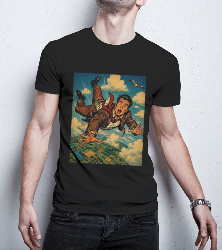 Musicians Of Threads Comic Superhero Falling Sky Adventure T-Shirt