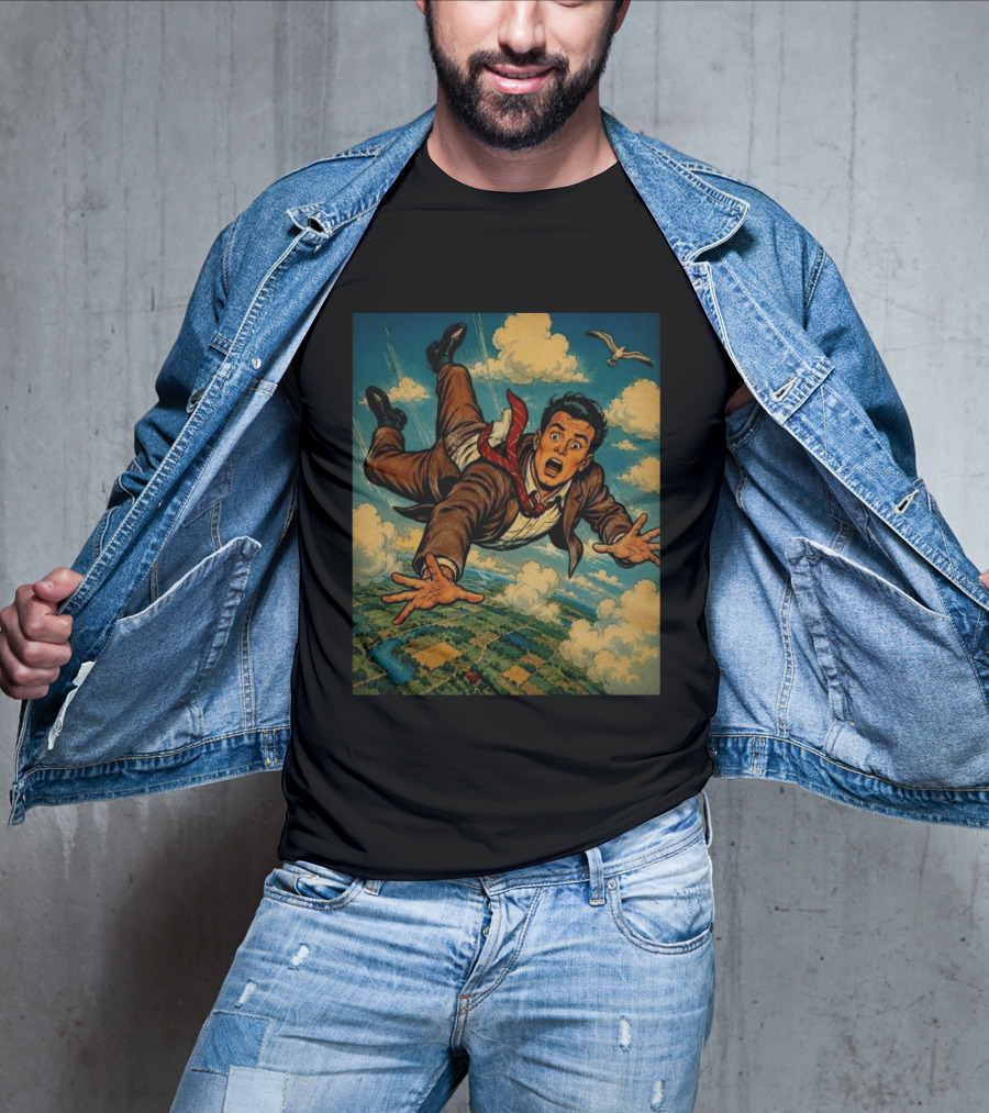 Musicians Of Threads Comic Superhero Falling Sky Adventure T-Shirt