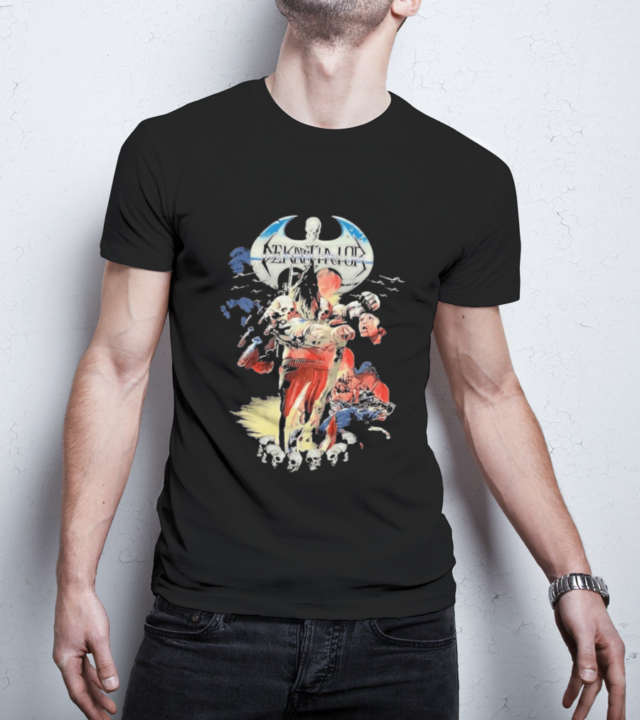 Dekapitator The Storm Before The Calm Skull And Axe Battle Scene T-Shirt