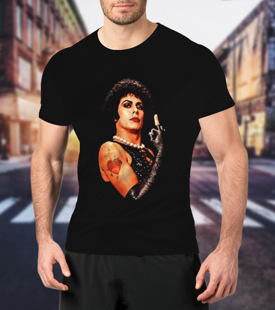 Dr Frank N Furter Rocky Horror Picture Show Boss Heart Tattoo T-Shirt