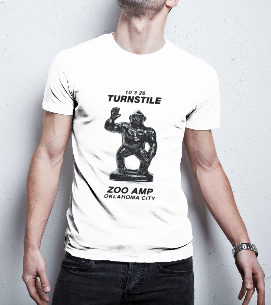 10326 Turnstile Zoo Amp Oklahoma City Gorilla Statue T-Shirt