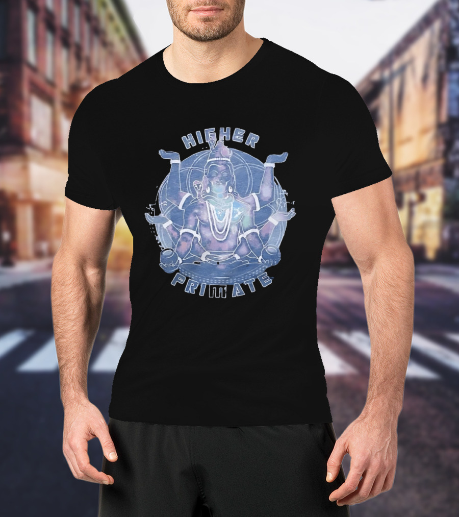 Higher Primate Shiva Meditation Galaxy Spiritual T-Shirt