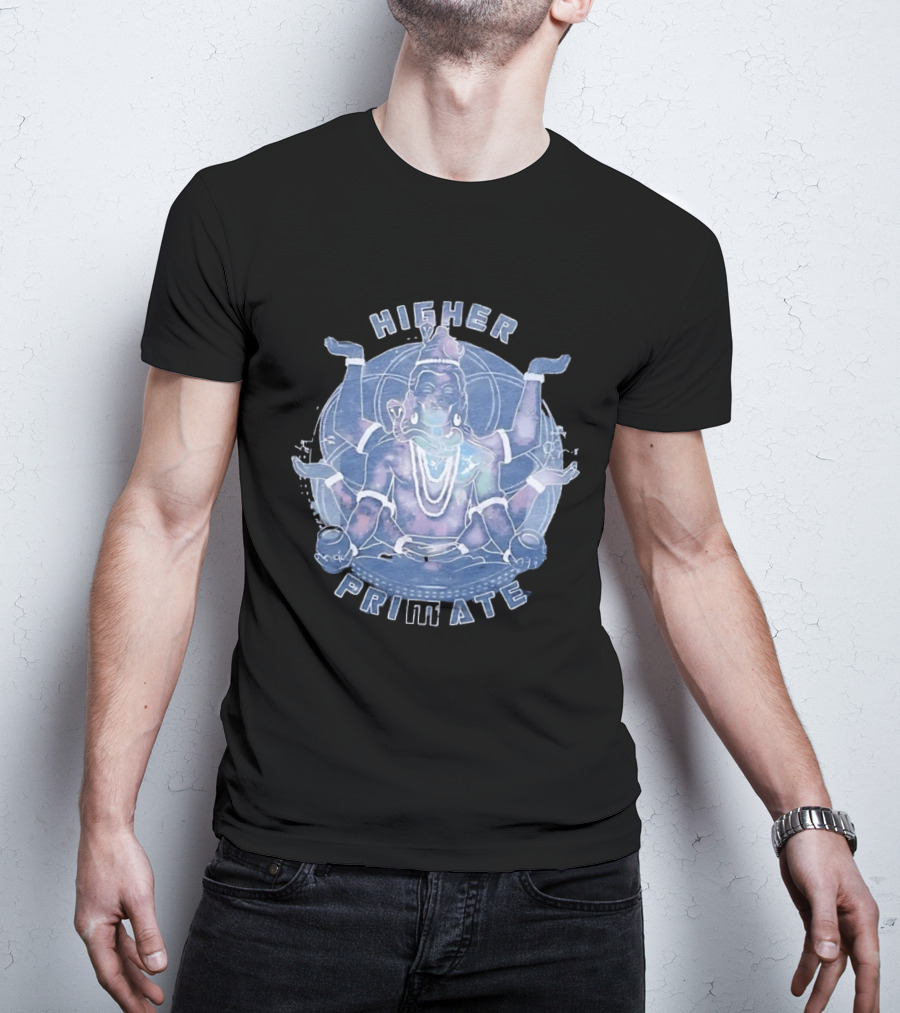 Higher Primate Shiva Meditation Galaxy Spiritual T-Shirt