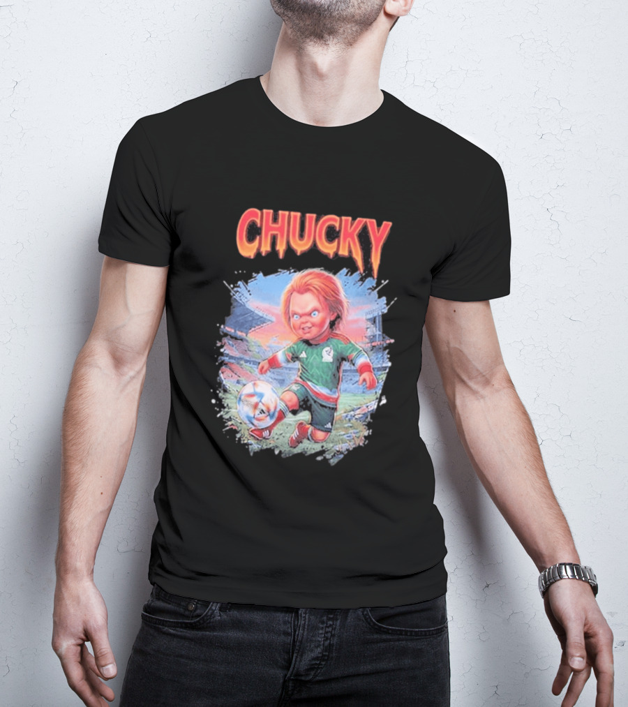 Chucky In Mexico Soccer Halloween House Of Tees T-Shirt