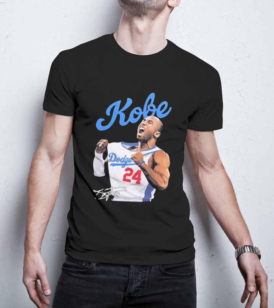 House Of Tees Kobe Bryant Dodgers 24 Jersey Image T-Shirt