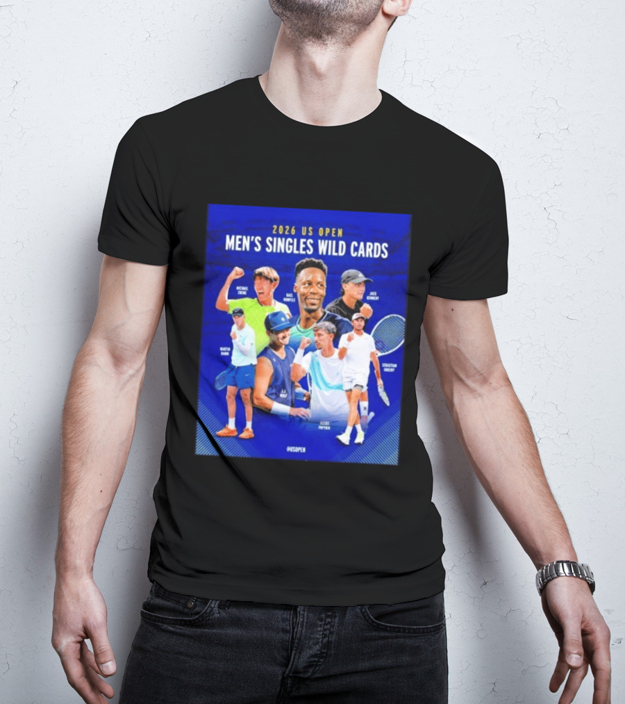 2026 US Open Men's Singles Wild Cards Michael Zheng Gael Monfils Jack Sock Martin Damm Alex Michelsen Ben Shelton Alexei Popyrin Dominic Stricker T-Shirt