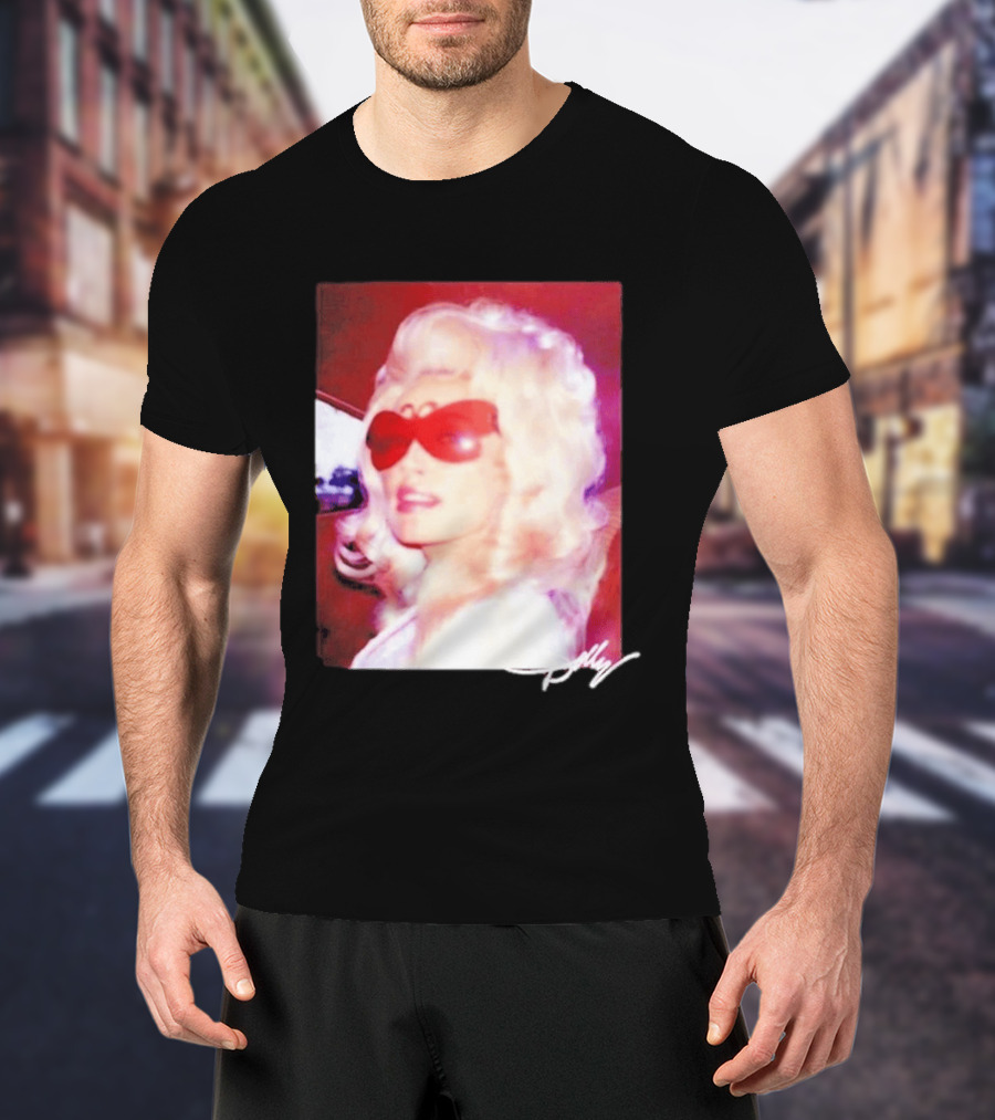 Dolly Parton Iconic Vintage Style With Red Sunglasses T-Shirt