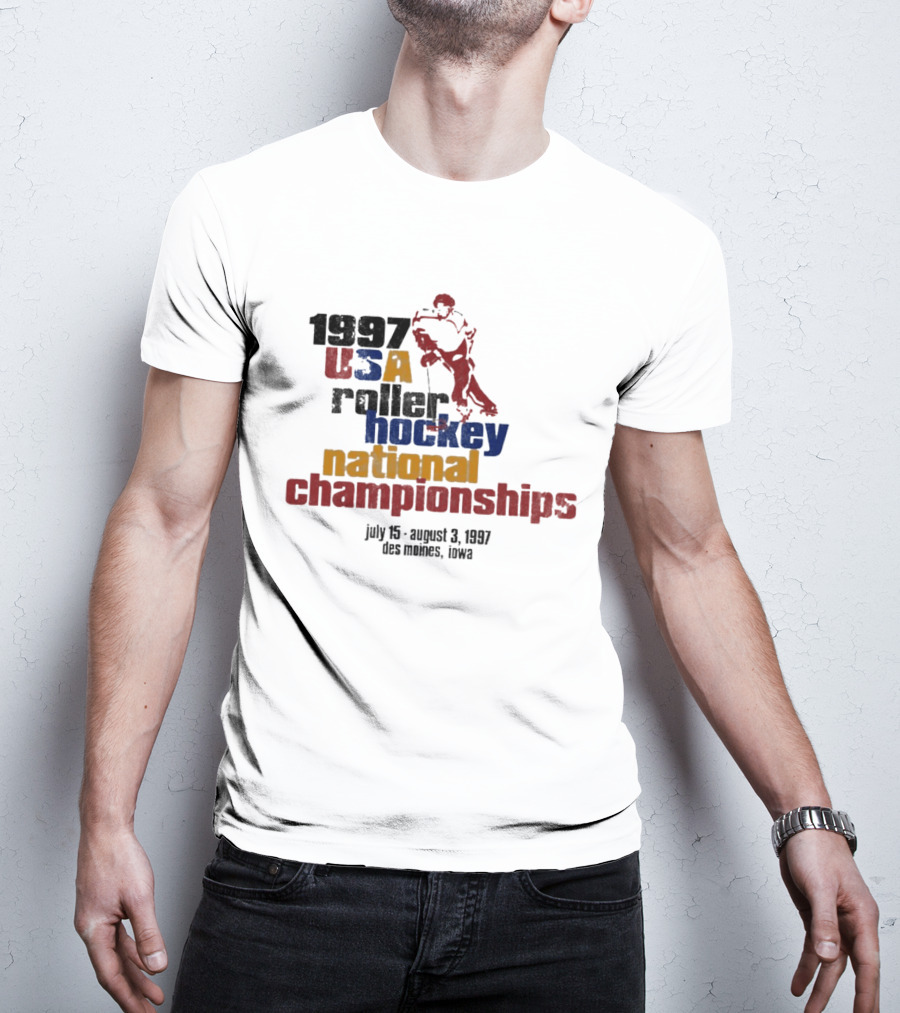 1997 USA Roller Hockey National Championships July 15 August 3 Des Moines Iowa T-Shirt