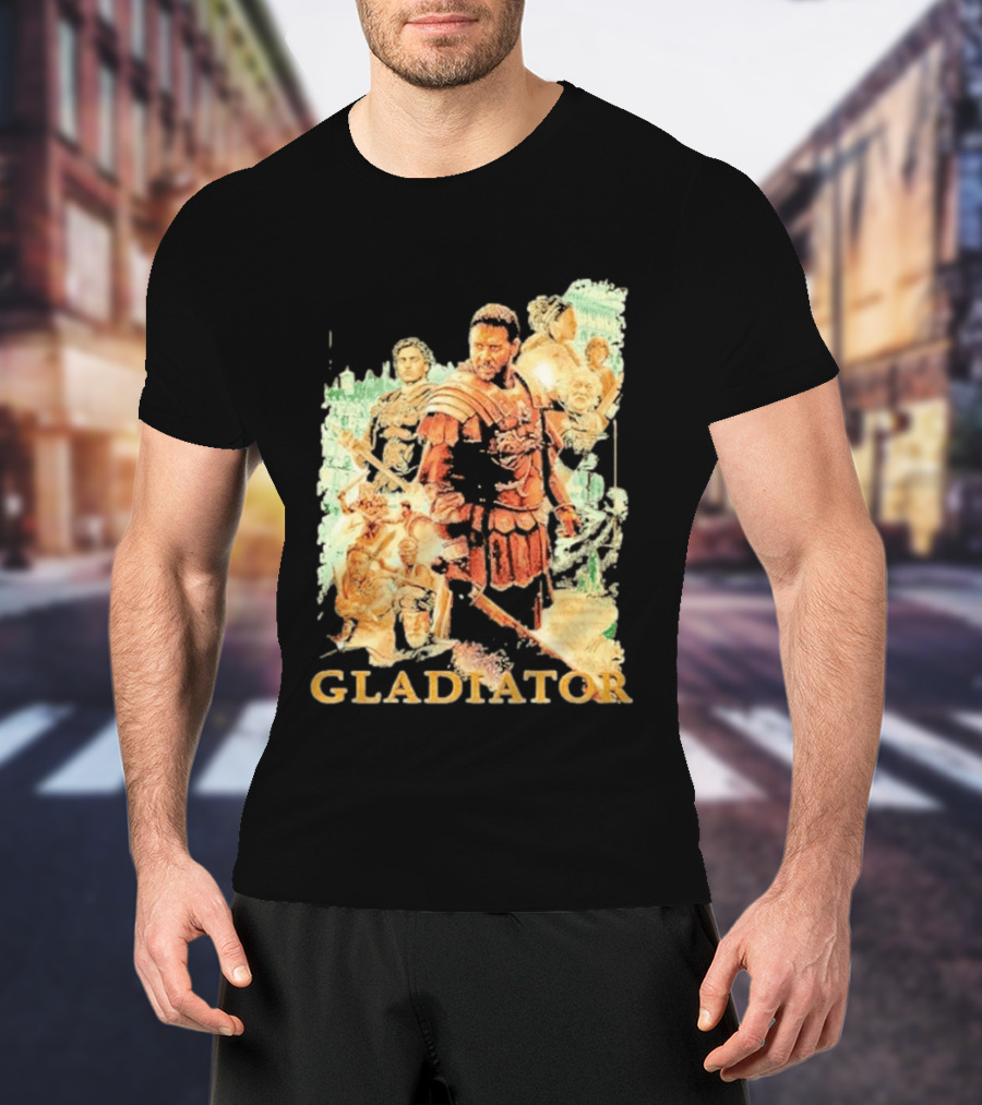 Gladiator Maximus Collage Russell Crowe Roman Warrior Epic T-Shirt