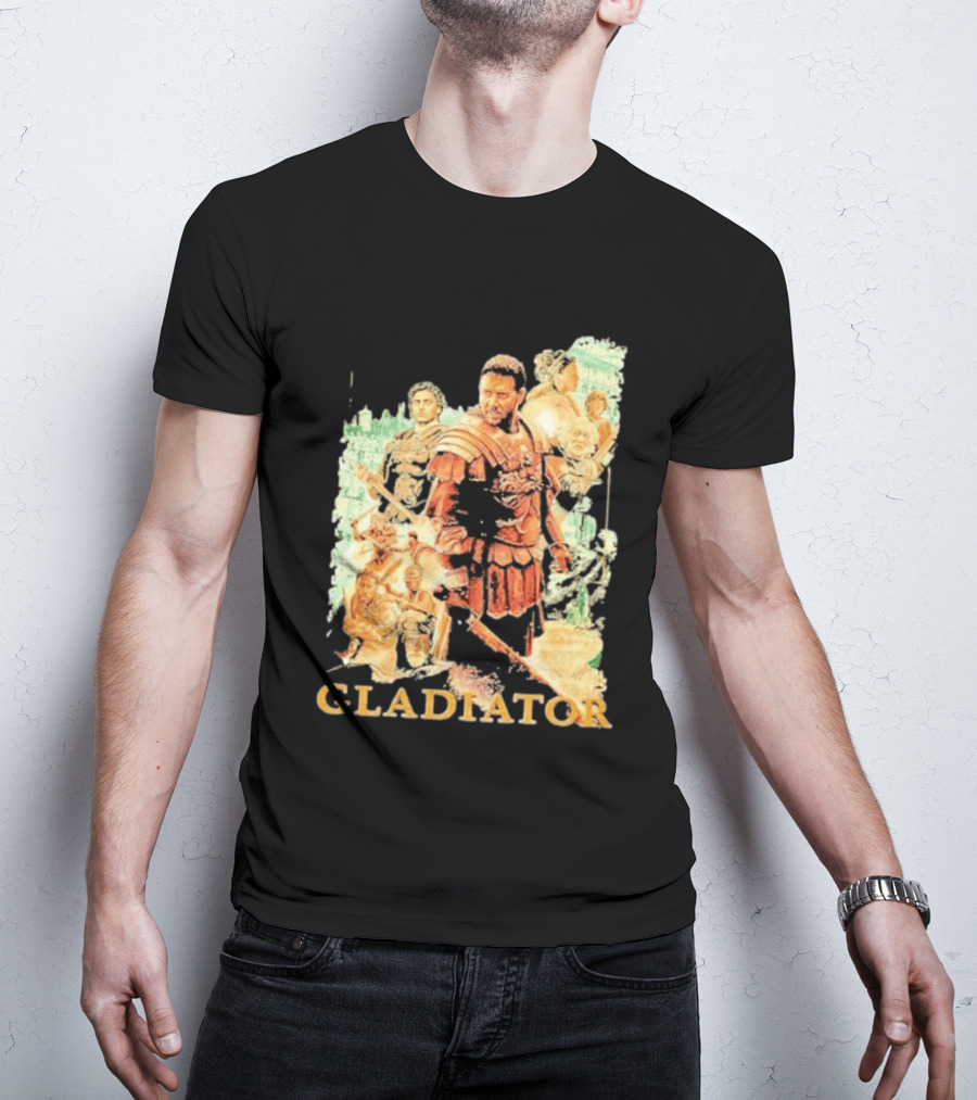 Gladiator Maximus Collage Russell Crowe Roman Warrior Epic T-Shirt