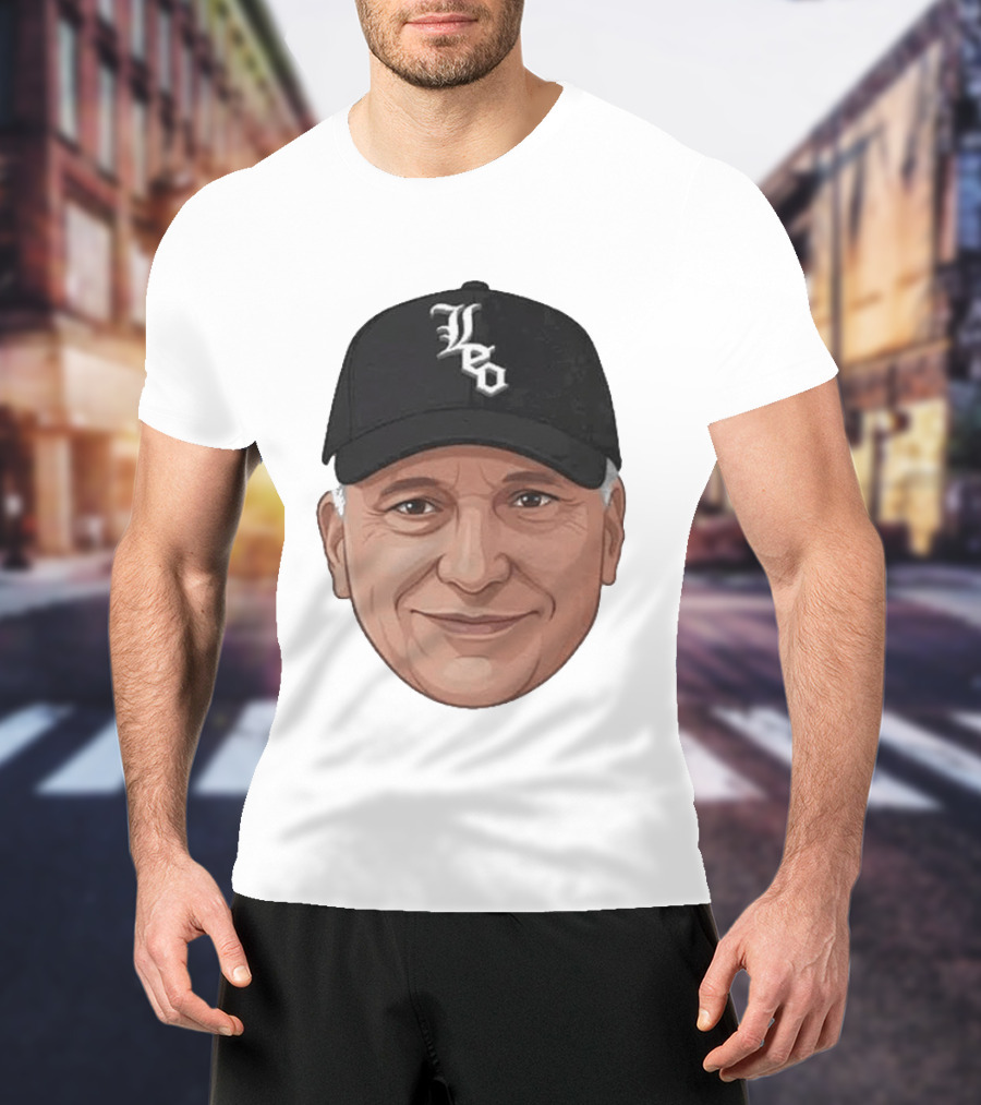 Pope Leo Face Cap Chicago White Sox T-Shirt