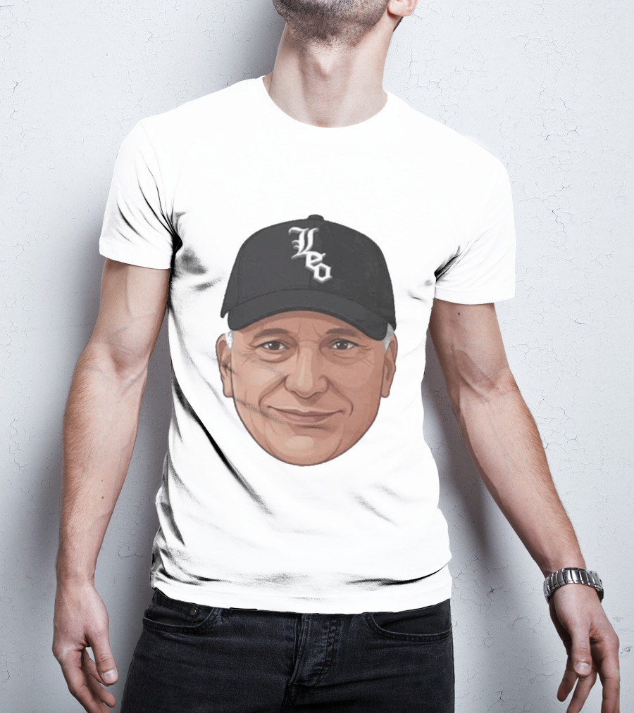 Pope Leo Face Cap Chicago White Sox T-Shirt