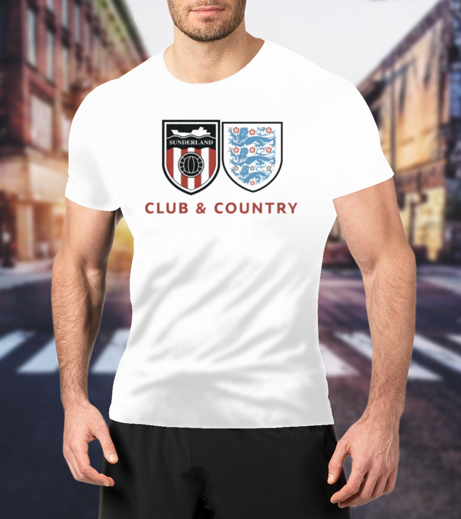 Sunderland Club & Country England Football Crest T-Shirt