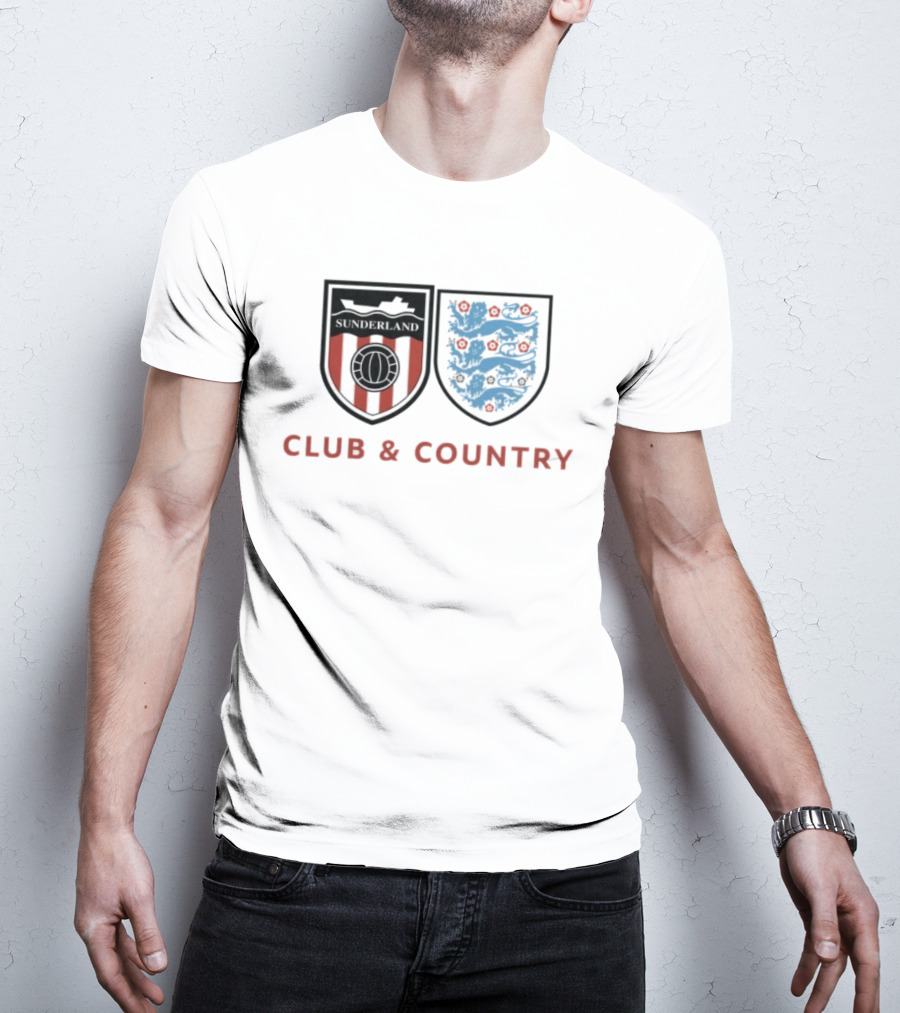Sunderland Club & Country England Football Crest T-Shirt
