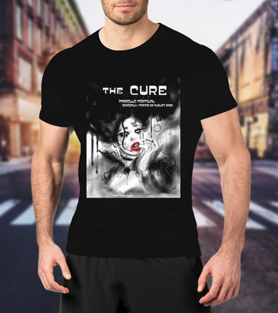 The Cure Pagaille Festival Bordeaux France 28 August 2026 Event T-Shirt