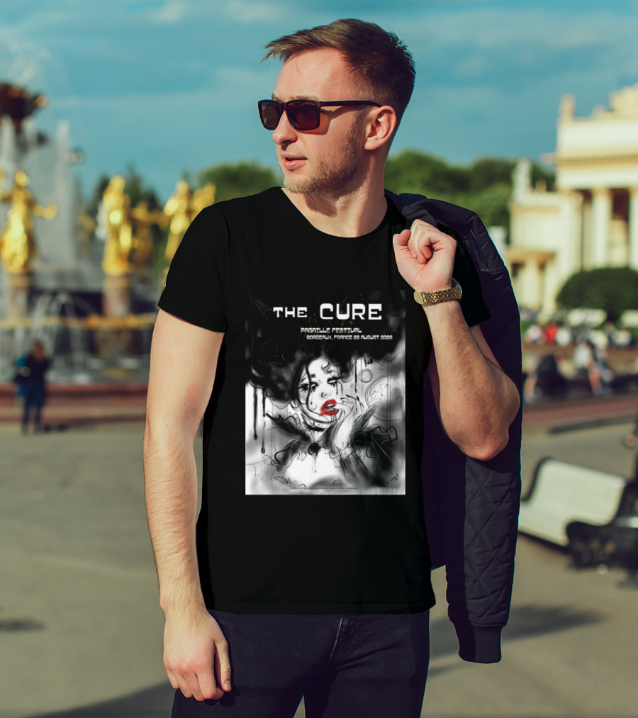 The Cure Pagaille Festival Bordeaux France 28 August 2026 Event T-Shirt