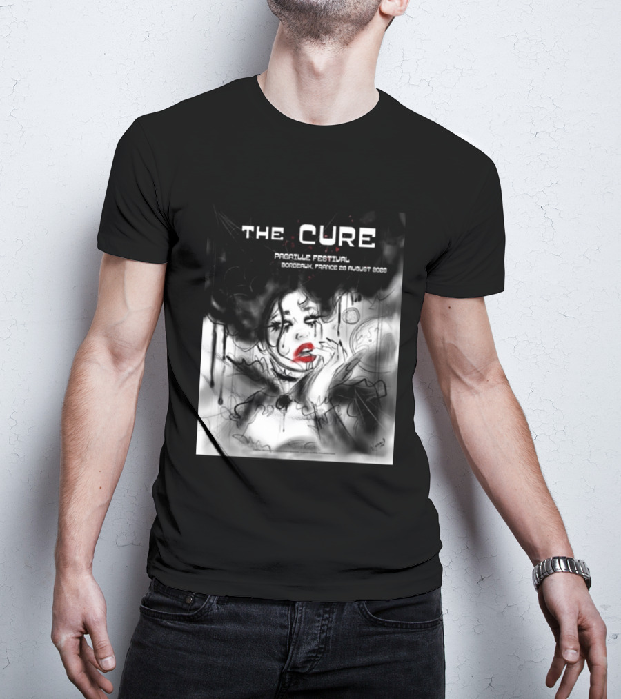 The Cure Pagaille Festival Bordeaux France 28 August 2026 Event T-Shirt