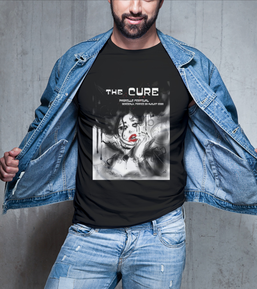 The Cure Pagaille Festival Bordeaux France 28 August 2026 Event T-Shirt