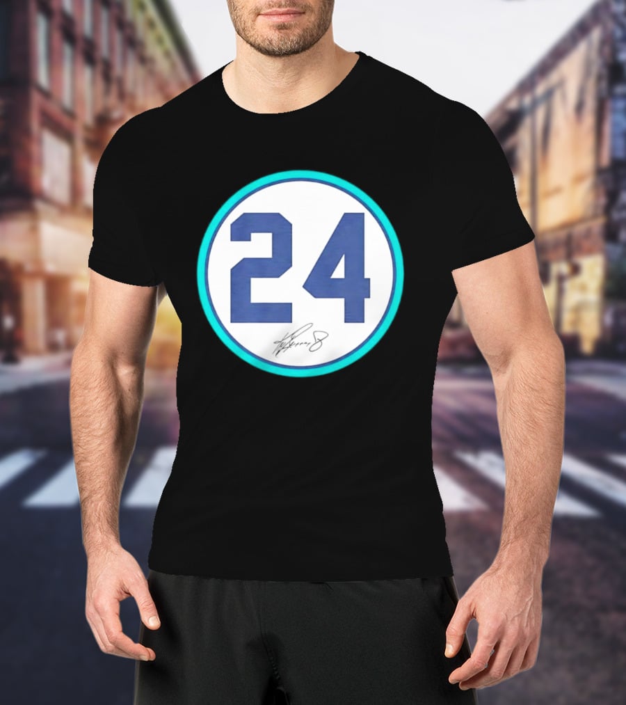 Ken Griffey Jr Number 24 Seattle Mariners Team Jersey Number T-Shirt