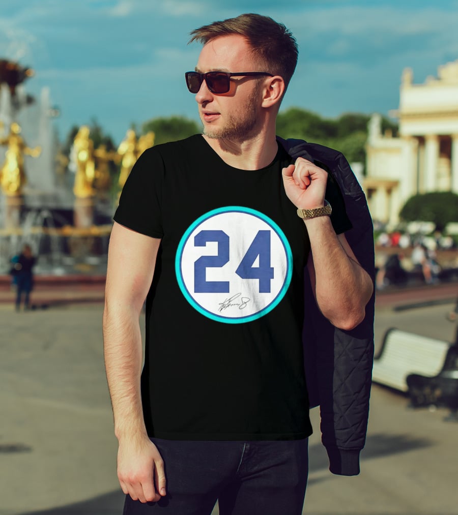Ken Griffey Jr Number 24 Seattle Mariners Team Jersey Number T-Shirt