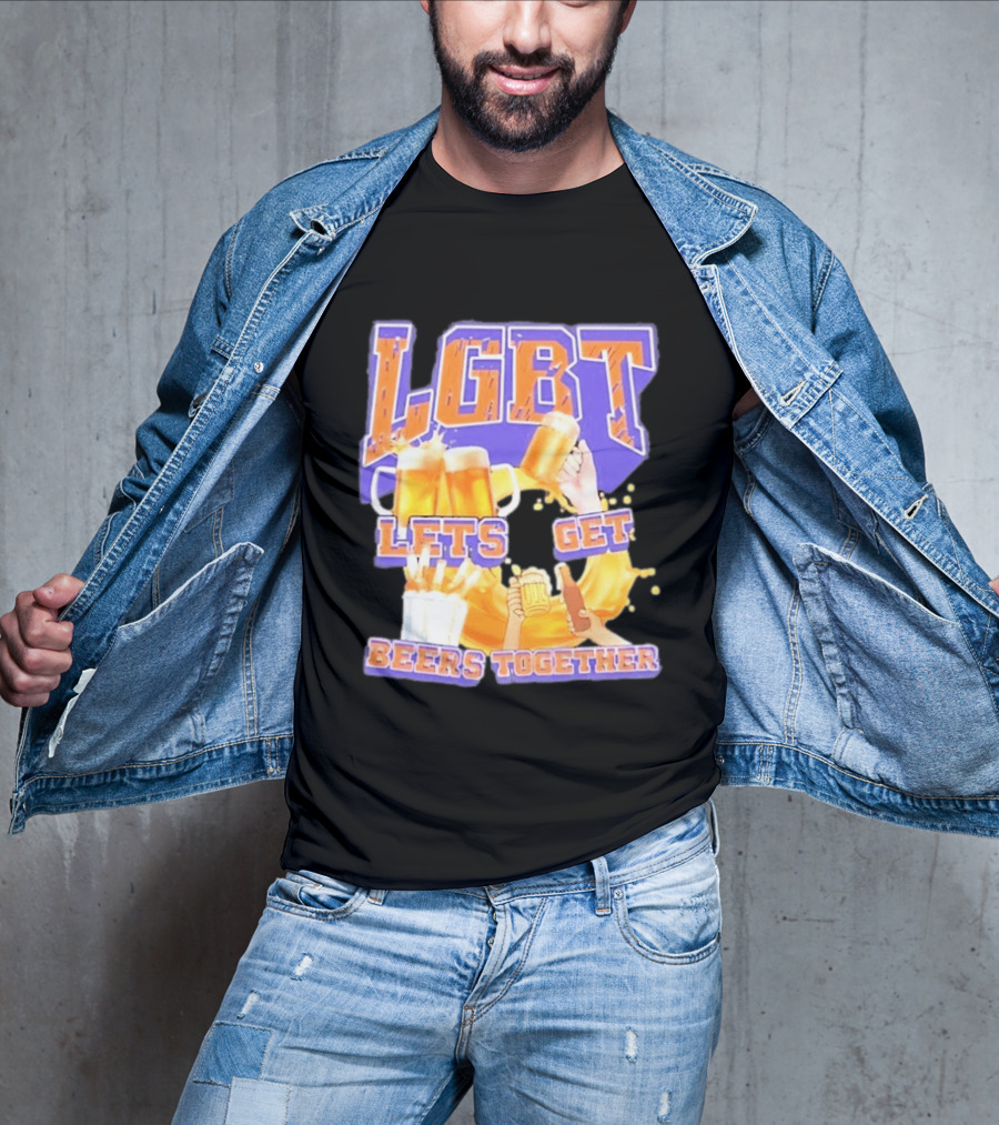 LGBT Lets Get Beers Together With Beer S And Cheers T-Shirt