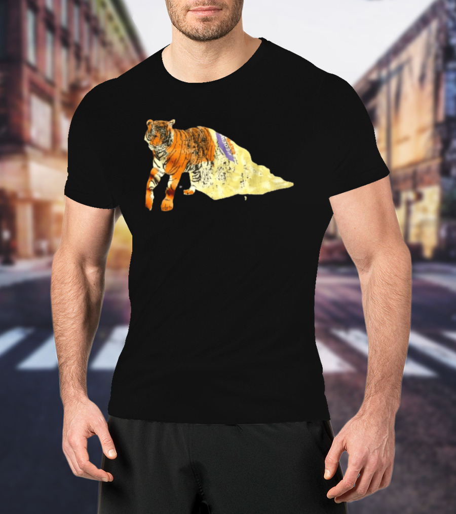 FedEx Tiger Wrapped In Distressed Envelope Packaging Vintage Aesthetic T-Shirt
