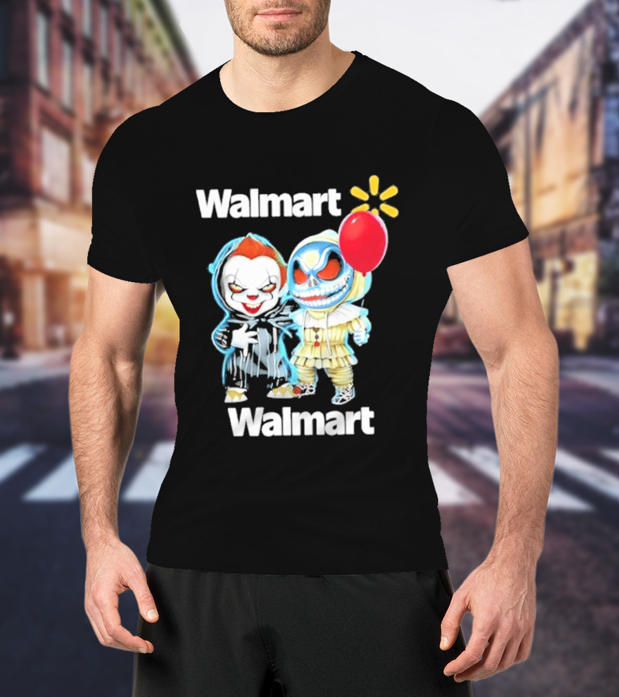 Walmart Pennywise Jack Skellington Halloween 2026 Red Balloon T-Shirt
