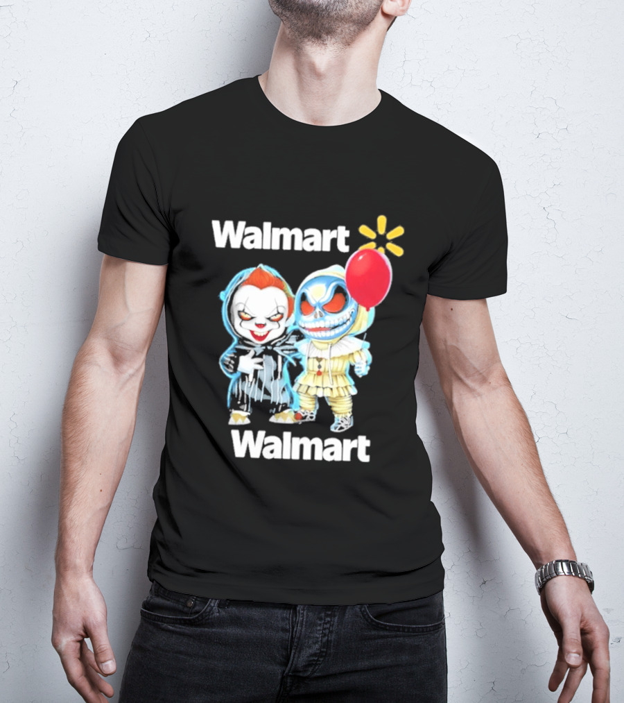 Walmart Pennywise Jack Skellington Halloween 2026 Red Balloon T-Shirt