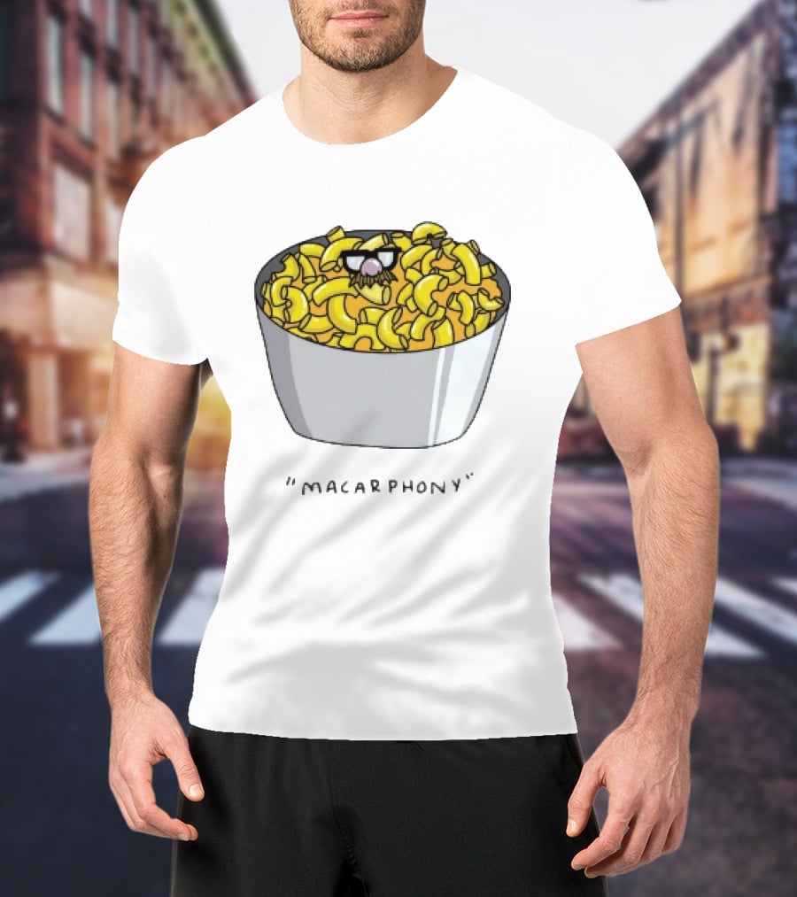 Macarphony Funny Mac And Cheese Bowl Pun T-Shirt