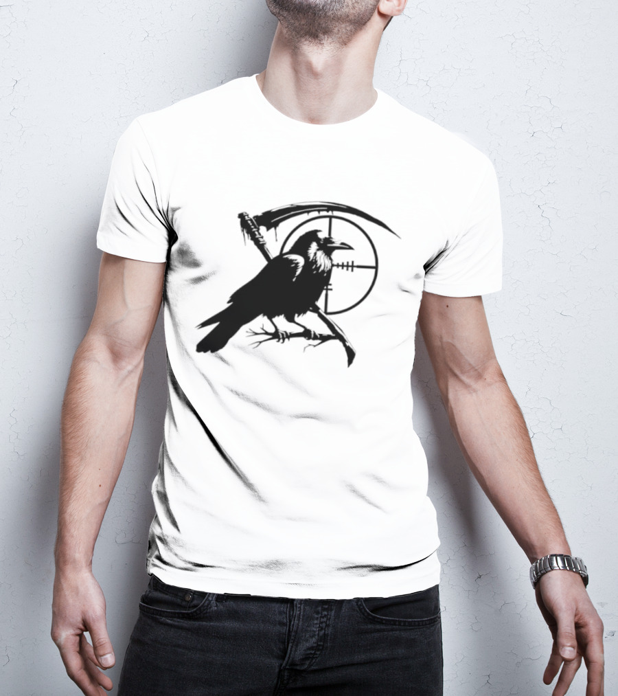 Grim Reaper Raven Sniper Scope Target T-Shirt