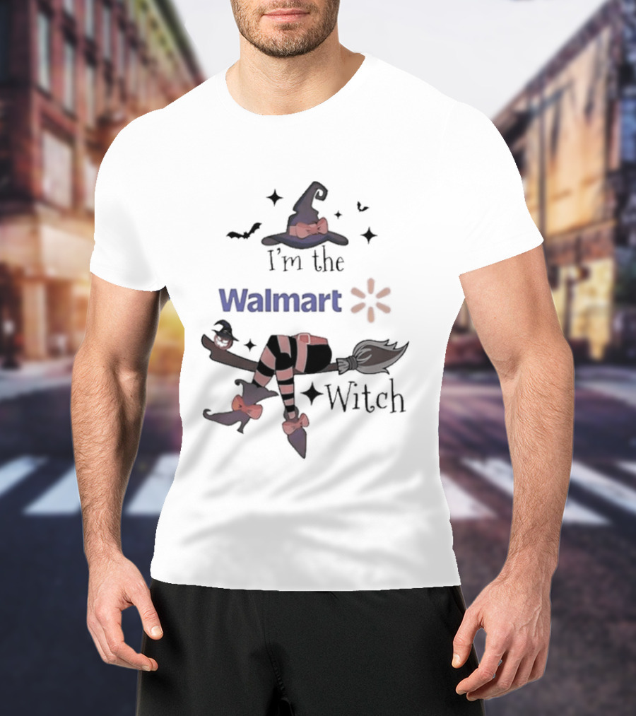I'm The Walmart Witch Broomstick Hat Halloween 2026 T-Shirt