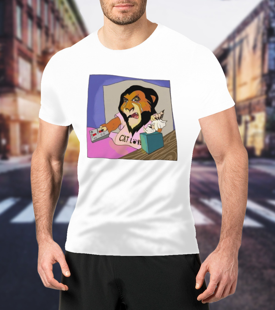 Scar From The Lion King Cat Love Scar Tissue Humor Meme T-Shirt
