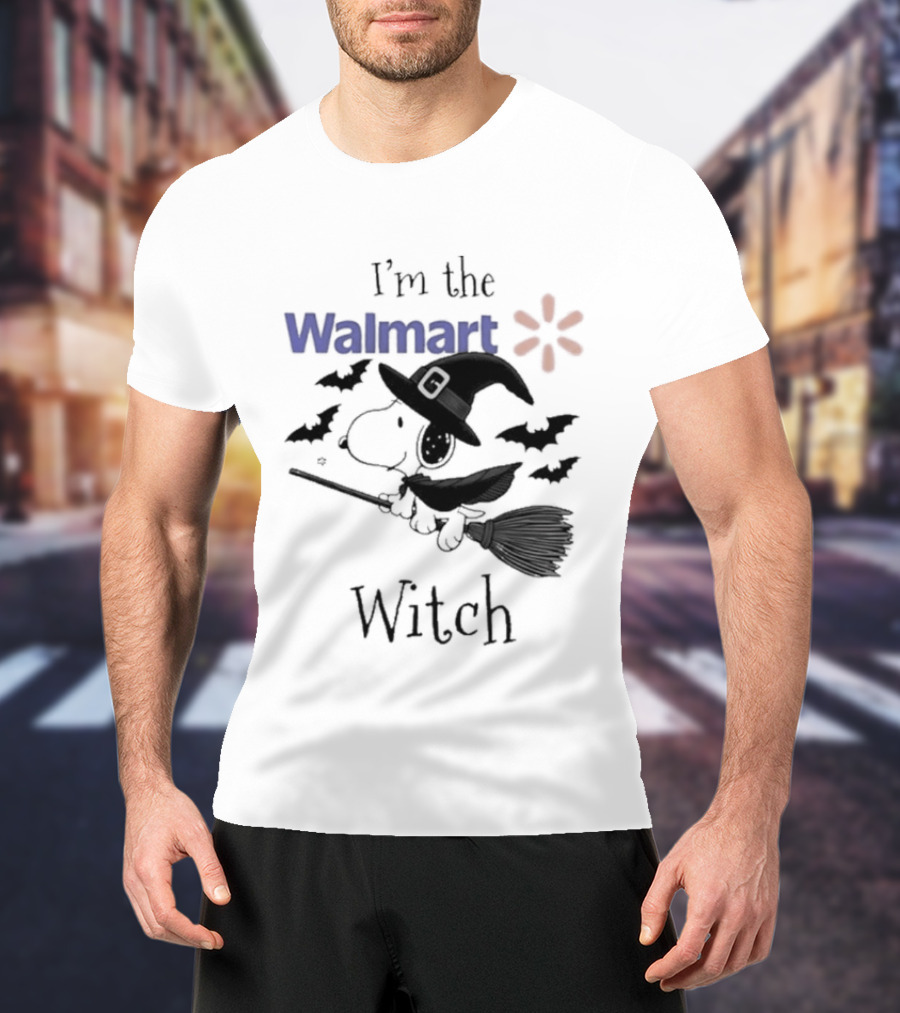 I'm The Walmart Witch Snoopy Halloween 2026 Broomstick Magic T-Shirt